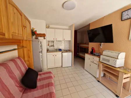 Studio cabine avec piscine, plage directe, terrasse et parking - Animaux acceptés - Photo 2