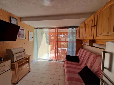 Studio cabine avec piscine, plage directe, terrasse et parking - Animaux acceptés - Photo 4