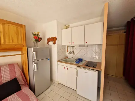 Studio cabine avec piscine, plage directe, terrasse et parking - Animaux acceptés - Photo 5