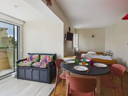 Studio pour 4, terrasse sud-est, parking privé, Appartement 4 personnes à Marseillan Plage - Photo 8
