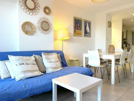 Appartement rénové en front de mer, 3 pièces, terrasse, parking, tout équipé, idéal familles, 6 pers. - Photo 4