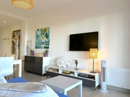 Appartement rénové en front de mer, 3 pièces, terrasse, parking, tout équipé, idéal familles, 6 pers. - Photo 6