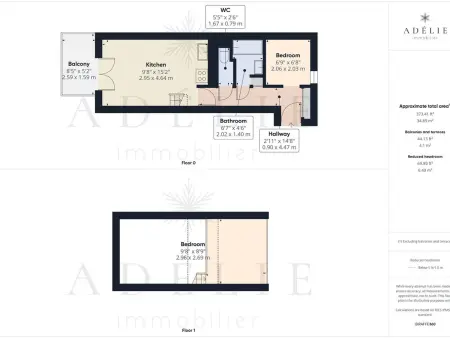 Studio Cabine et Mezzanine pour 4 pers à Montvalezan-La Rosière - Photo 10