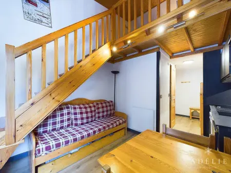 Studio mezzanine cosy, 4/5 pers, à 80m des pistes, balcon, TV/DVD, kichenette équipée - Photo 3