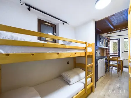 Studio mezzanine cosy, 4/5 pers, à 80m des pistes, balcon, TV/DVD, kichenette équipée - Photo 6