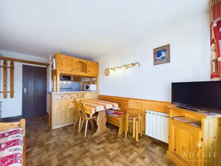 Studio cosy au pied des pistes, balcon exposé sud, centre-station, idéal pour 4 personnes - Photo 2