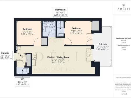 Appartement 3 pièces Sud avec balcon, parking et proche pistes et commerces - Photo 8