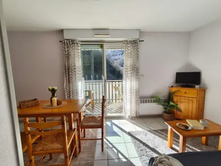 Studio cabine 4 pers, balcon sud, parking, prox centre Luz-St-Sauveur, proche ski et thermes - Photo 2