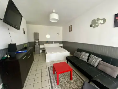 Studio 2 personnes, terrasse fermée, animaux tolérés, proche parking – Cambo-les-Bains - Photo 2