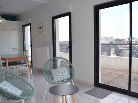Appartement 3* rénové avec terrasse et parking, au centre de Perros-Guirec, 5 personnes - Photo 9