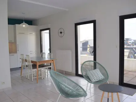 Appartement 3* rénové avec terrasse et parking, au centre de Perros-Guirec, 5 personnes - Photo 13