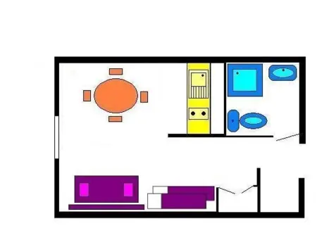 Studio 4 couchages proche pistes à Vars, Appartement 4 personnes à Vars - Photo 12