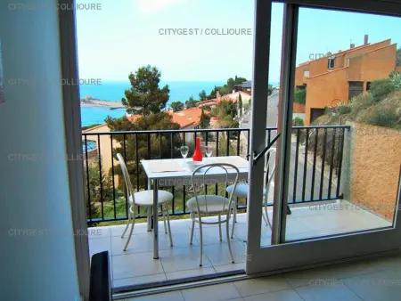 Appartement F2 à Collioure avec piscine, parking et vue sur mer - Photo 3