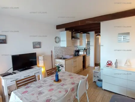 Appartement F2 rénové, vue mer, à 50m plage, Port-Vendres - Photo 4