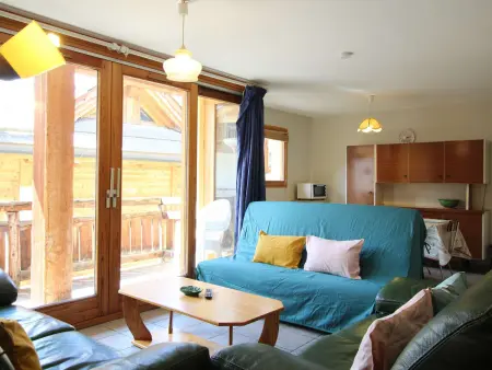 Bel appartement lumineux 54m², 3 pièces, 6 pers., coeur de Montgenèvre, animaux acceptés, balcon. - Photo 12