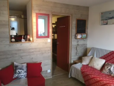 Studio cabine 5 pers, balcon, 80m pistes, animaux ok - Photo 1