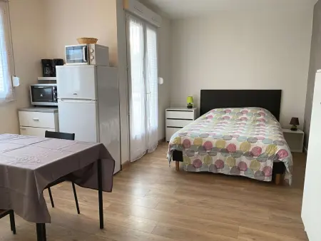 Studio rénové avec balcon, proche commerces, wifi et cellier privatif - Balaruc-les-Bains. - Photo 4