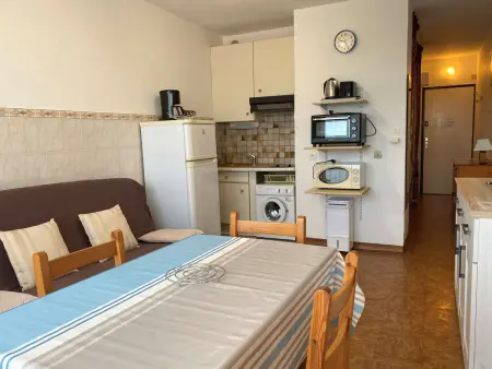 Charmant T1 lumineux avec cuisine équipée, coin nuit séparé et wifi - Balaruc-les-Bains - Photo 3