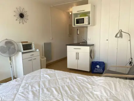 Studio rénové climatisé avec balcon, parking et wifi à Balaruc-les-Bains - Photo 5