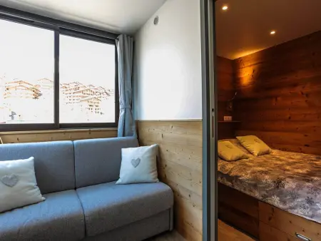 Apt cosy 4 pers, 2 ch, rénové, départ ski aux pieds - Photo 7