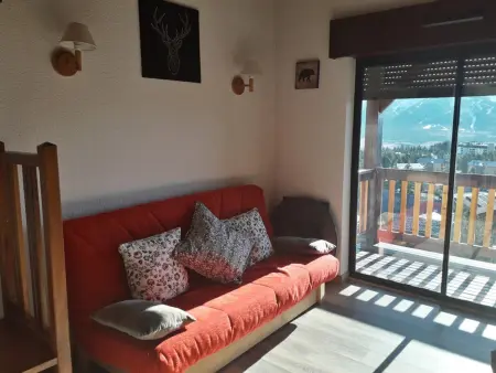 Charmant T2 cabine 6 pers. avec balcon sud, parking privatif à Bolquère - Photo 6