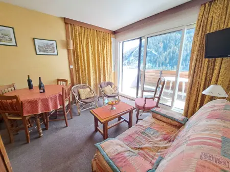 Studio cabine à Pra-Loup avec balcon et vue sur montagne - Photo 11
