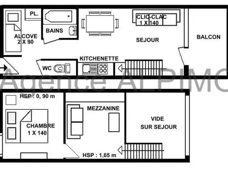 Appartement 2 pièces Les Saisies, 6 personnes, Appartement 6 personnes à Les Saisies - Photo 2