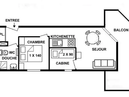 Appartement 2 pièces pour 4 personnes aux Saisies - Photo 2