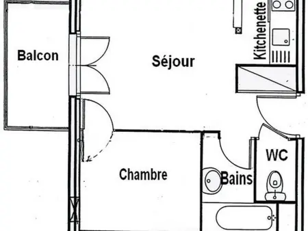 Luchon - T2 pour 4 pers. avec balcon et parking, Appartement 4 personnes à Bagnères de Luchon - Photo 9
