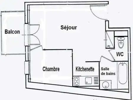 T2 Calme - Balcon - Parking - Animaux admis, Appartement 4 personnes à Bagnères de Luchon - Photo 12