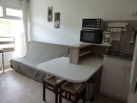 Studio confortable avec balcon et casier à skis, 4/6 personnes, au pied des pistes - Photo 4