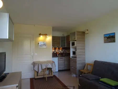 Studio pour 4 pers. à proximité des pistes avec balcon et parking - Photo 1