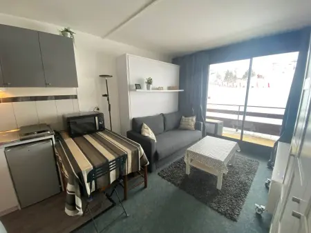 Studio cosy pour 4 avec balcon et Wi-Fi, accès direct aux pistes - Photo 1
