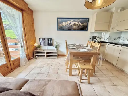 Appartement 2 pièces cabine à Praz-sur-Arly - 6 personnes avec parking - Photo 3