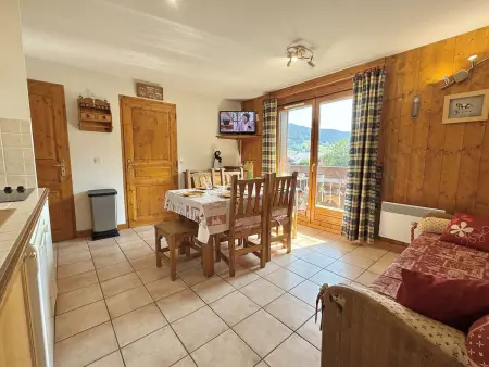 Spacieux 3 pièces à Praz-sur-Arly, balcon sud-ouest, garage, proche centre et remontées mécaniques - Photo 3