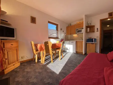 Studio cabine à Praz Sur Arly - Balcon, proche pistes et centre - 4 pers, parking, casier ski - Photo 2