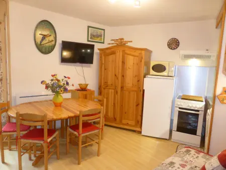 Studio cabine pour 6 personnes aux Contamines-Montjoie avec parking privé - Photo 1