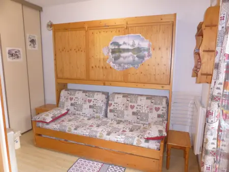 Studio cabine pour 6 personnes aux Contamines-Montjoie avec parking privé - Photo 3