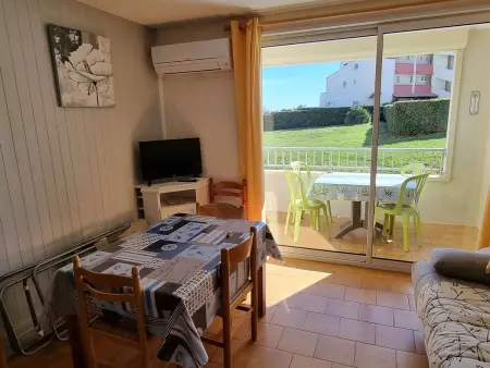 Charmant T2 climatisé avec piscine et parking à 20m de la mer, pour 5 pers - Photo 15
