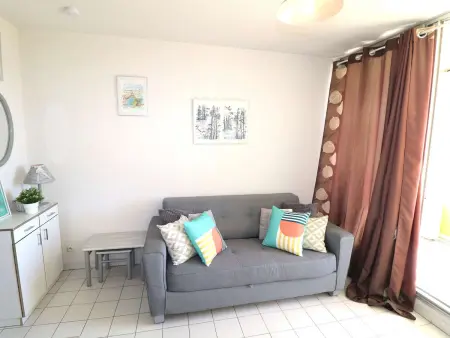 Studio cabine avec terrasse, à 550m de la plage et 100m des commerces, idéal 4 pers., animaux acceptés - Photo 1