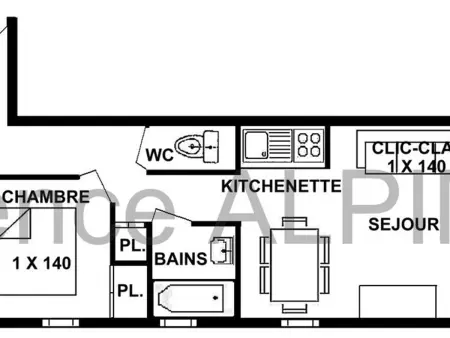 Appartement 2 pièces Les Saisies, 6 personnes, Appartement 6 personnes à Les Saisies - Photo 2