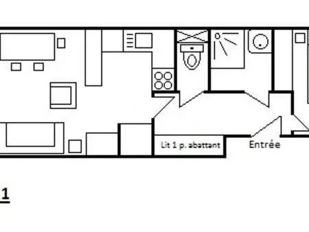 Appartement 2 pièces, 5 pers, Centre de Méribel, proche pistes, balcon Sud - Photo 24
