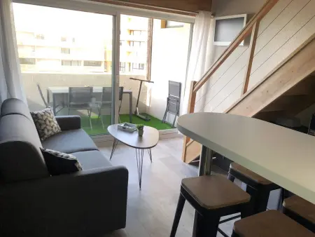 T2 Mezzanine 4 Pers, Vue Mer, Parking, Barcarès - Photo 3