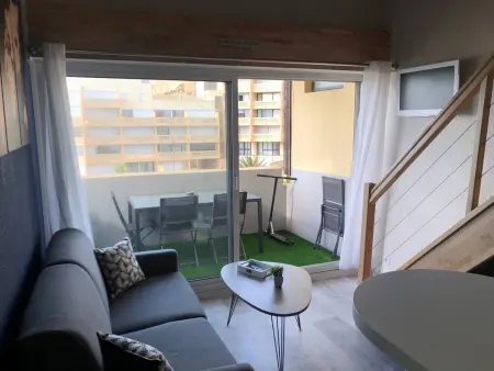 T2 Mezzanine 4 Pers, Vue Mer, Parking, Barcarès - Photo 4