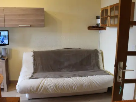 Studio cabine avec accès direct aux pistes, balcon, et piscine - 4 couchages, Risoul 1850 - Photo 7