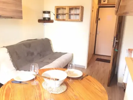 Studio cabine avec accès direct aux pistes, balcon, et piscine - 4 couchages, Risoul 1850 - Photo 15