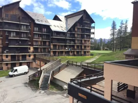 Studio cabine avec accès direct aux pistes, balcon, et piscine - 4 couchages, Risoul 1850 - Photo 17