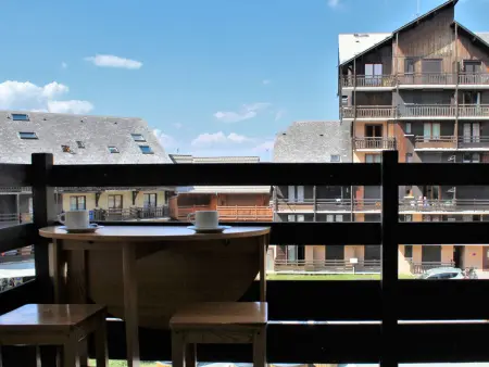 Studio cabine avec accès direct aux pistes, balcon, et piscine - 4 couchages, Risoul 1850 - Photo 19