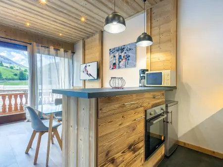 Grand Studio cabine, balcon, parking, centre La Clusaz - Photo 4