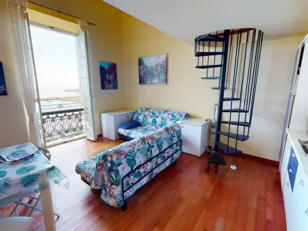 Studio avec mezzanine, face mer, Wi-Fi, proche plage - Photo 8